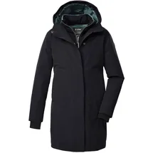 KILLTEC Mädchen Funktionsparka/Parka mit Kapuze in 2 in 1 Optik KOW 236 GRLS PRK, schwarz blau, 152,