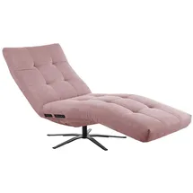 KAWOLA Relaxliege LETICIA motorisch Feincord rosa
