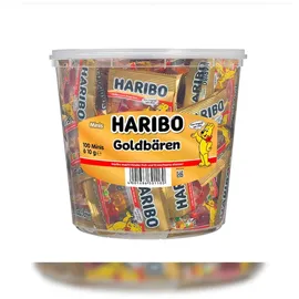 HARIBO Goldbären Minibeutel Fruchtgummi 100 St.