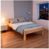 TUGA-Holztech Massivholzbett Holzbett Zirbenholzbett 70 x 220 cm Vollholzbett Zirbenkiefer Bett 70 cm x 220 cm