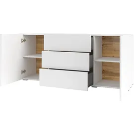 Home Affaire Ava 140 x 62 x 35 cm weiß matt