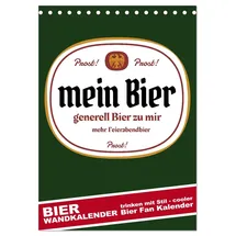 Calvendo BIER Wandkalender -Trinken mit Stil (Tischkalender 2026 DIN A5 hoch), CALVENDO Monatskalender