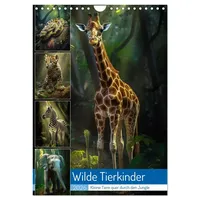 Calvendo Wilde Tierkinder (Wandkalender 2026 DIN A4 hoch), CALVENDO