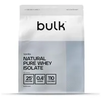 Bulk Powders Bulk Natürliches reines Molkeproteinisolat, gesüßt mit Stevia, Vanille, 500 g, Verpackung Kann Variieren