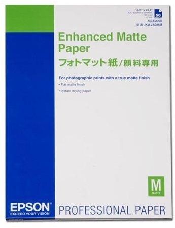 Epson Enhanced Matte - Papier, matt - 260 Mikron - A2 (420 x 594 mm) - 192 g/m2 - 50 Blatt