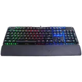 Redragon INDRAH RGB LED Beleuchtete Mechanische Tastatur, Multimedia, Makro- und Profil-Tasten Mechanische Gaming Tastatur (QWERTY Layout), Schwarz