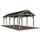 Palmako Carport Robert 3,15 x 7,32 m grau inkl. Pfostenanker
