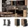 Vicco Schubladenschrank R-Line 40 x 40 x 81,6 cm Schwarz