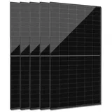 Jolywood Solar 5x 500W Photovoltaik Solarpanel Solarmodul bifazial FullBlack