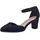 TAMARIS Damen Pumps mit Blockabsatz, blau, 42 EU