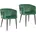 Esszimmerstuhl Leaf Grün 2er-Set
