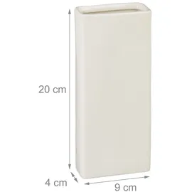 Relaxdays Luftbefeuchter Heizkörper, 6er Set, Wasserverdunster für Heizung, zum Hängen, Keramik, Raumbefeuchter, Creme