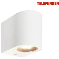 Telefunken LED Wandlampe, Spritzwasserschutz, On/Off via Wandschalter,