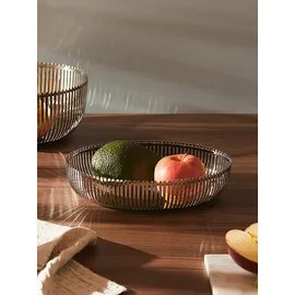 Alessi Korbschale, Oval Design Obstschale, 18/10 Edelstahl,
