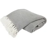 Primera Bettüberwurf 280 x 250 cm Grau/Weiß