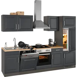 kochstation KS-Stockholm Küchenzeile 280 x 60 x 0 cm grau