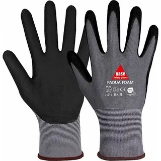 Hase Safety Gloves Hase Padua Foam Montagehandschuh aus Nylonfeinstrick Größe 7