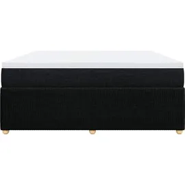 vidaXL Boxspringbett 180 x 200 cm Schwarz