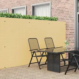 vidaXL Gartenzaun Doppelseitig 180 x 300 cm Gelb Kunststoff