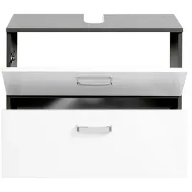 Held Waschbeckenunterschrank Bologna 70 x 54 x 35 cm Weiß/Grau
