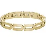 Gliederarmband Heritage D-Link aus Edelstahl, vergoldet