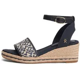 Tommy Hilfiger TH MID ESPAD WEDGE JACQUARD Damen Blau 42