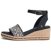 Tommy Hilfiger TH MID ESPAD WEDGE JACQUARD Damen Blau 42