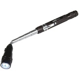 Unitec LED Teleskop Taschenlampe mit Magnet, schwarz