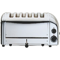 Gastro Dualit Toaster 6, Edelstahl + Chrom