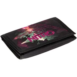 Geldbörse NITRO "Wallet", pink (schwarz, rose), Kunstfaser, Kleinlederwaren, Geldbeutel, Wallet, Portmonaie, Etui für Scheine und Münzen