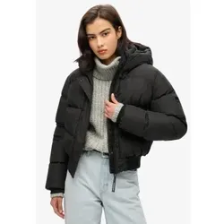 Superdry für Damen. W5011723A Bomberjacke Sport schwarz (XS), Lässig, Recyceltes Polyester, Nachhaltig