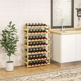 Homcom Weinregal 63 x 25 x 102 cm Beige