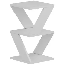 woody fashion Beistelltisch ALBENI 50x30 cm weiß - Weiß