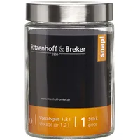 Ritzenhoff & Breker Vorratsglas rund 1200 ml 4 St.