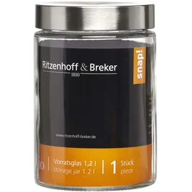 Ritzenhoff & Breker Vorratsglas rund 1200 ml 4 St.