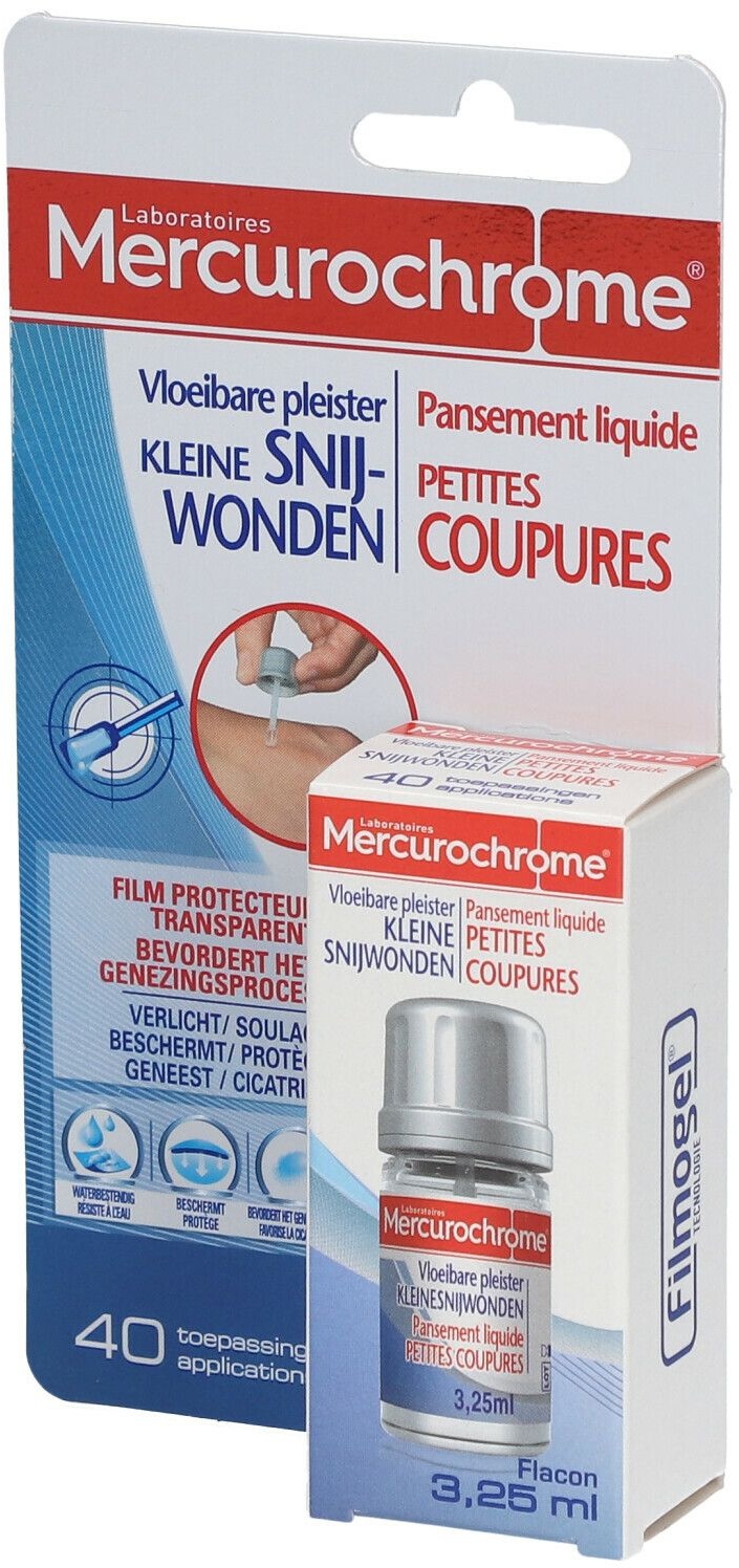 Mercurochrome Pansement liquide petites coupures 3,25 ml pansement(s)