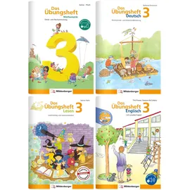 Mildenberger Verlag Gmbh Sicher ins 4. Schuljahr – Paket: Rechnen – Schreiben – Lesen – Grammatik – Englisch · Klasse 3: Wichtige Grundlagen des Stoffs der 3. Klasse wiederholen, um gut ins 4. Schuljahr zu starten.