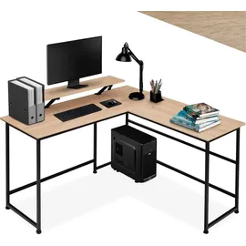 Tectake Eckschreibtisch Melrose Eiche / Braun
