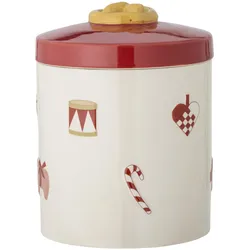 Bloomingville Yule Gefäß mit Deckel, Weihnachten, Ø 15xH18 cm