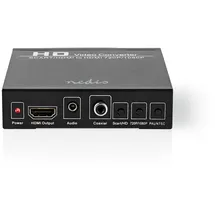 Nedis HDMI Converter SCART Buchse HDMIT Ausgang - 1x 3.5 mm Audio Out / 1x Digital Audio 1-Weg 108, Video Converter
