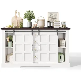 modfu Sideboard 150 x 85 x 40 cm Weiß