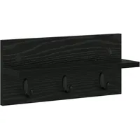 VidaXL Wandmontierter Kleiderständer Schwarze Eiche 40 x 10.5 x
