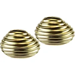 I.GE.A. Dekovase »Keramik-Vase«, 2er Set Kleine Vase Weiß Modern Keramik Tisch Küche Büro Pampasgras I.GE.A. goldfarben