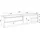 SKRAUT HOME Lowboard 207x50x37 cm Eiche Schwarz Holzwerkstoff