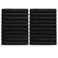 Blumtal Gästehandtuch 30 x 30 cm schwarz 24 St.
