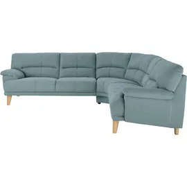 TRENDMANUFAKTUR Polsterecke TRENDMANUFAKTUR "Cecilia, italienisches Designsprache, modern und komfortabel, L-Form", grün (mint), B:280cm H:87cm T:240cm, Sofas, toller Sitzkomfort und bequeme Armlehnen