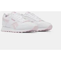 Reebok Glide Sneaker, White/FROSTEDBERRY/DustyRose, 34.5 EU