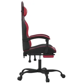vidaXL Gaming-Stuhl mit Fußstütze Schwarz & Rot