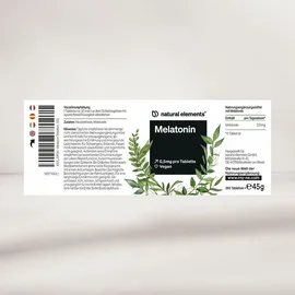 Natural Elements Melatonin Tabletten 365 St.
