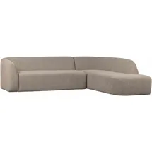Woood Eckcouch Chenille 2-Sitzer Hellbraun